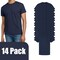 Gildan Men's Ultra Cotton Short Sleeve T-Shirt (2-14 Pack) Craft Bundle Blank Tee for DIY Printing, Navy